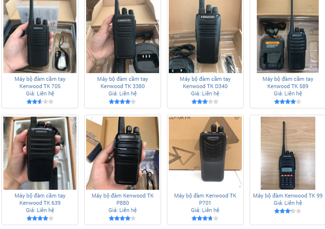 Máy bộ đàm hãng Kenwood luôn được khách hàng đánh giá cao về kiểu dáng, mẫu mã, tính năng, độ bền và chất lượng