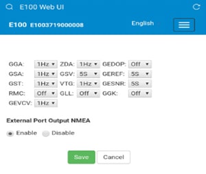 Cài đặt tin nhắn NMEA