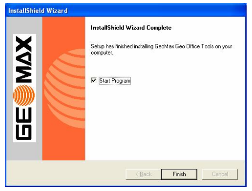 Cài đặt phần mềm Geomax Geo Office Tools