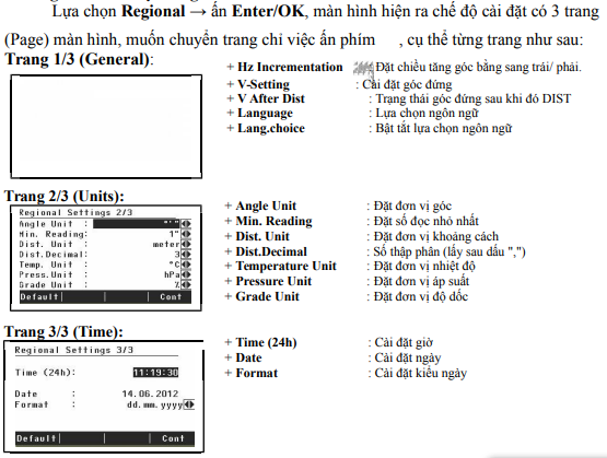 cài đặt vùng