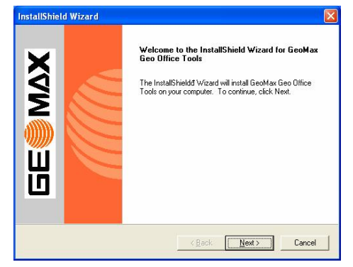 Cài đặt phần mềm Geomax Geo Office Tools