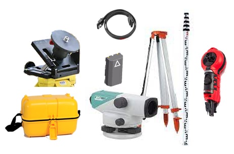 Những phụ kiện máy thủy bình quan trọng khi sử dụng