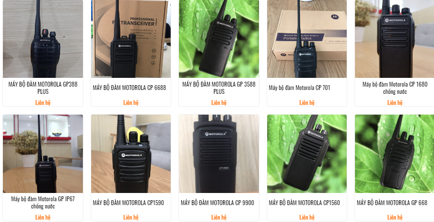  Bảng báo giá máy bộ đàm motorola các loại rẻ nhất tại Địa Long