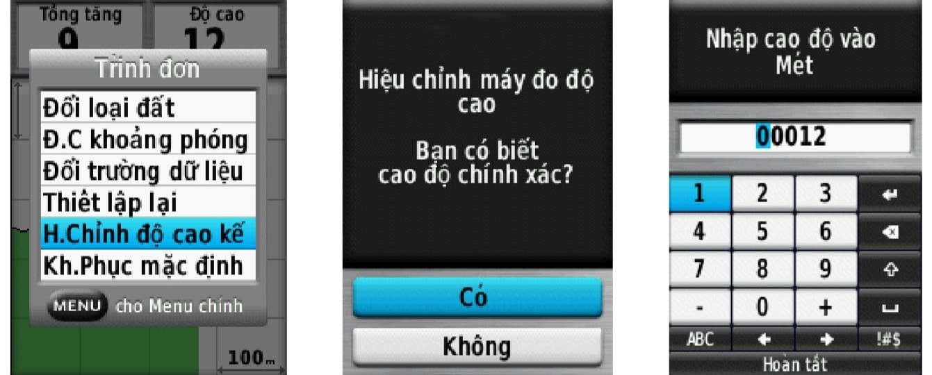 Hiệu chỉnh khí áp kế đo độ cao (Cao độ kế)