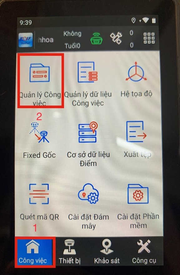 Tạo file công việc