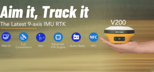 Bộ thu GNSS RTK Hi-Target V200 mang lại kết quả chính xác và đáng tin cậy