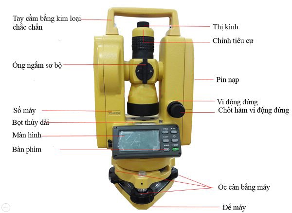  Máy kinh vĩ điện tử South DT-02 ứng dụng thi công ở những địa hình phức tạp nhất