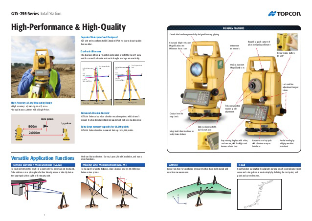 Máy toàn đạc điện tử Topcon GTS 255 là một lựa chọn tối ưu về kinh tế với những thông số đo ấn tượng