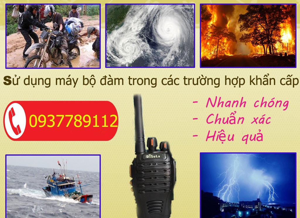 Sử Dụng Máy Bộ Đàm Trong Trường Hợp Khẩn Cấp