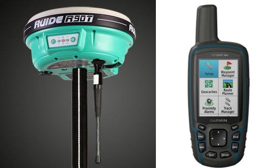 Sự khác biệt giữa GPS cầm tay và máy định vị RTK